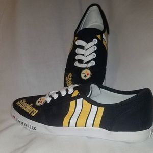 LADIES PITTSBURGH STEELERS CANVAS SHOES
